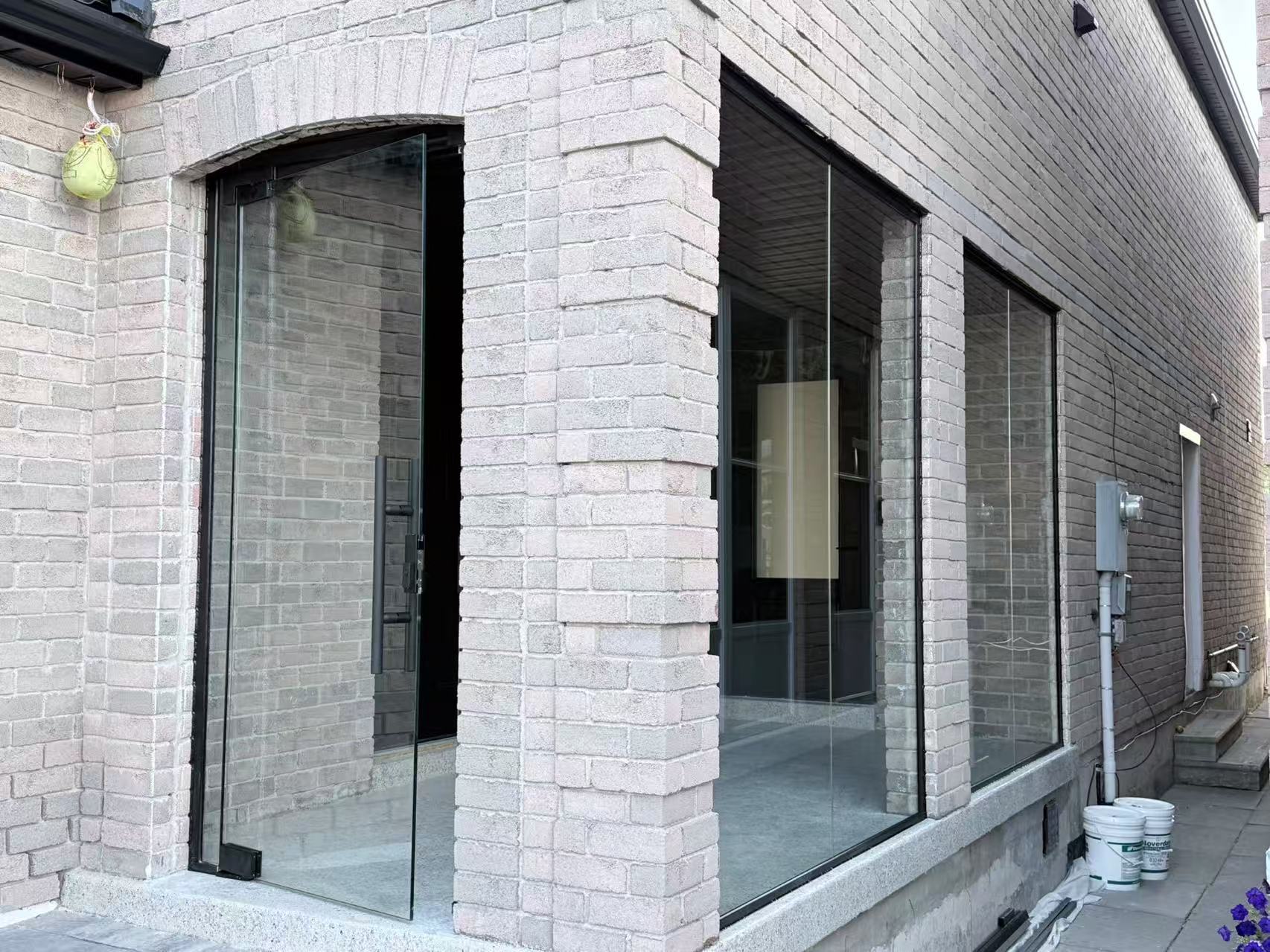 Commercial storefront glazing